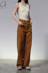 BASERANGE Corduroy Navarro Pants Made in Portugal TRNA-CO-WI22 Bossa Brown